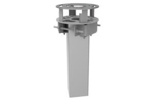 860636779-SQ1 | POLE MOUNT FOR POLE TOPS, METAL 3.5"-8.5" SQUARE